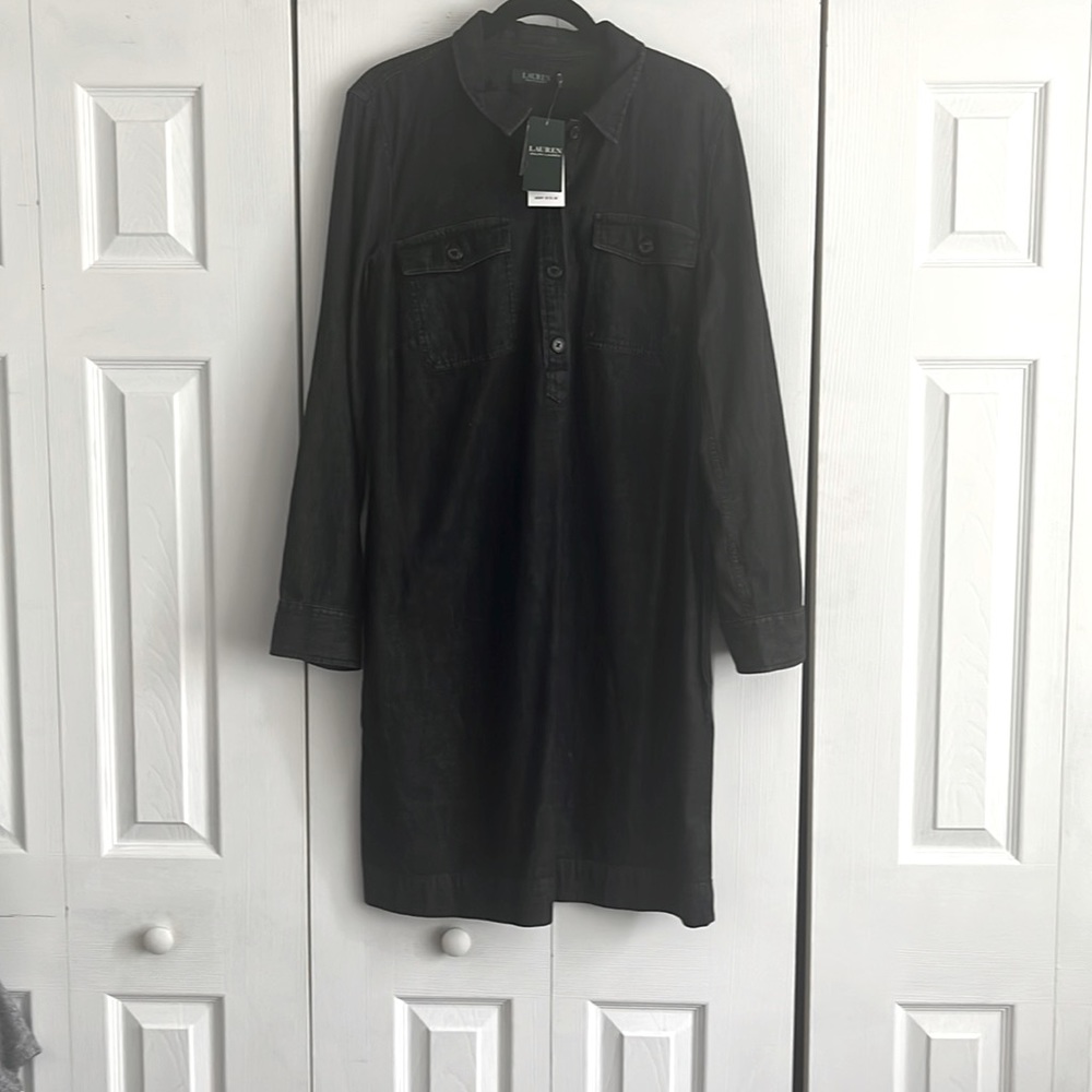 NEW - Black Denim dress by Lauren RalphLauren